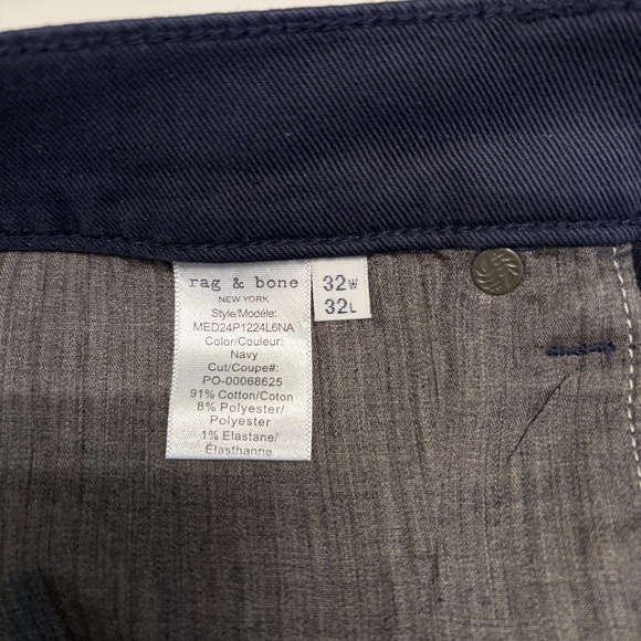 Rag & Bone Men's Fit 1 Skinny Dark Blue Slim Jeans Size 32x32 - Picture 4 of 5